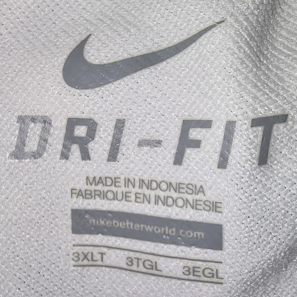 #M29 Nike White Dri-FIT Legs Pants With Side Slit & Button Details,loose Fit. - Picture 8 of 9